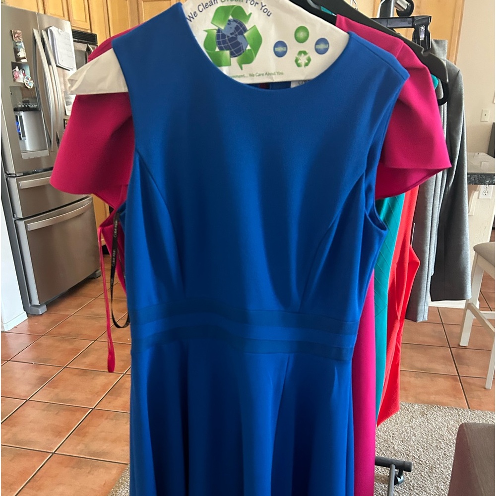 Blue Calvin Klein dress